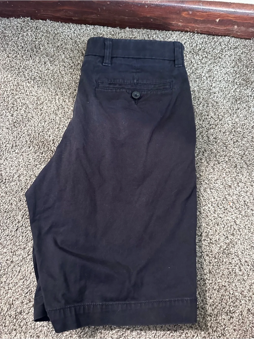 Men's Black Cotton Chino Shorts